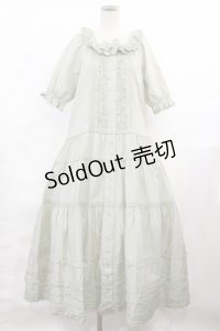 PINK HOUSE / ローンフリルパフスリーブワンピース free グリーン H-25-03-24-1006-LO-OP-NS-ZH