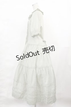 画像2: PINK HOUSE / ローンフリルパフスリーブワンピース free グリーン H-25-03-24-1006-LO-OP-NS-ZH