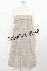 axes femme / パーカードッキングワンピース M ブラウン H-25-03-24-1013-AX-OP-NS-ZH