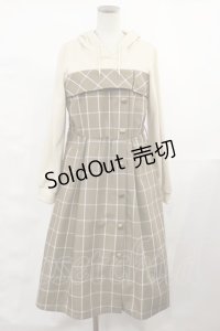axes femme / パーカードッキングワンピース M ブラウン H-25-03-24-1013-AX-OP-NS-ZH