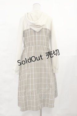 画像2: axes femme / パーカードッキングワンピース M ブラウン H-25-03-24-1013-AX-OP-NS-ZH