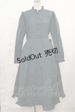 画像1: Favorite / 肩フリルロングワンピース XL ダークグリーン H-25-03-24-1014-LO-OP-NS-ZH