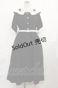 an another angelus / オフショルバイカラーワンピース Free ブラック H-25-03-24-1015-CA-OP-NS-ZH