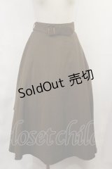 an another angelus / ベルト付きバックラッフルフレアースカート Free brown H-25-03-24-1017-CA-SK-NS-ZH