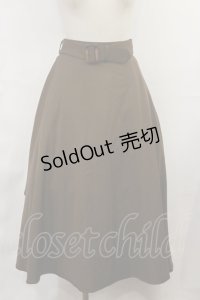 an another angelus / ベルト付きバックラッフルフレアースカート Free brown H-25-03-24-1017-CA-SK-NS-ZH