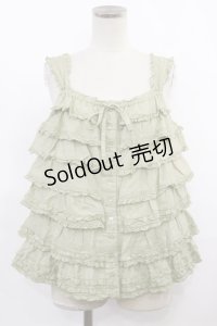 PINK HOUSE / ローンフリルキャミソール free グリーン H-25-03-24-1022-LO-TO-NS-ZH