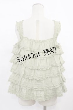 画像2: PINK HOUSE / ローンフリルキャミソール free グリーン H-25-03-24-1022-LO-TO-NS-ZH