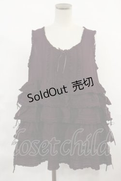 画像1: PINK HOUSE / ローンフリルノースリーブチュニック free パープル H-25-03-24-1024-LO-TO-NS-ZH