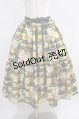 Emily Temple cute / マーガレットタータンスカート  イエロー H-25-03-24-010-ET-SK-KB-ZH