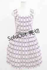 MILK / ハートレジメンタルジャンスカ  ピンク×ブラックハート H-25-03-24-015-ML-OP-KB-ZH