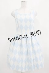 MILK / ワンダーパターンジャンスカ  サックス H-25-03-24-016-ML-OP-KB-ZH