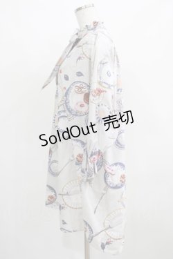 画像2: MILK / Tea Partyシャツワンピース  ブルーグレーベース H-25-03-24-024-ML-OP-KB-ZH