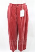 Jane Marple / Cotton rayon velvet pants  ローズピンク H-25-03-25-037-JM-PA-KB-ZT391