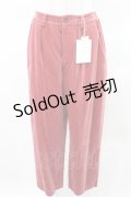 【SALE】Jane Marple / Cotton rayon velvet pants  ローズピンク H-25-03-25-037-JM-PA-KB-ZT391
