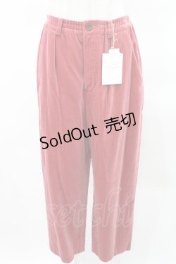 画像1: 【SALE】Jane Marple / Cotton rayon velvet pants  ローズピンク H-25-03-25-037-JM-PA-KB-ZT391