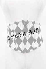 Dangerous nude / ダイヤコルセット S 白×黒 H-25-03-25-043-PU-ZA-KB-ZH