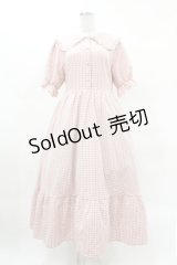 m petit by misako / AM*ギンガムCHKワンピース L ピンク H-25-03-25-1036-LO-OP-NS-ZH