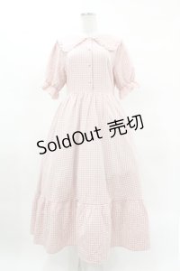 m petit by misako / AM*ギンガムCHKワンピース L ピンク H-25-03-25-1036-LO-OP-NS-ZH