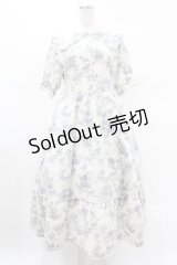m petit by misako / トワルドジュイOPハンソデ L オフ/ブルー H-25-03-25-1037-LO-OP-NS-ZH