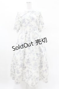 m petit by misako / トワルドジュイOPハンソデ L オフ/ブルー H-25-03-25-1037-LO-OP-NS-ZH