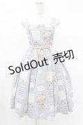 axes femme kawaii / 10thアニバーサリージャンパースカート M サックス H-25-03-25-1039-AX-OP-NS-ZH