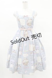 axes femme kawaii / 10thアニバーサリージャンパースカート M サックス H-25-03-25-1039-AX-OP-NS-ZH