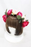 Angelic Pretty / Princessメリロットヘッドドレス  ワイン H-25-03-25-1006-AP-AC-NS-ZH