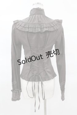 画像2: Victorian maiden / ノーブルストライプ インタックブラウス Free ブラウン H-25-03-25-1049-CL-BL-NS-ZH