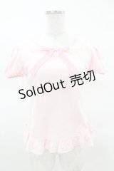 Angelic Pretty / Lovelyギンガムリボンカットソー Free ピンク H-25-03-25-1054-AP-TO-NS-ZH