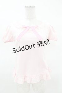 Angelic Pretty / Lovelyギンガムリボンカットソー Free ピンク H-25-03-25-1054-AP-TO-NS-ZH