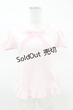 画像1: Angelic Pretty / Lovelyギンガムリボンカットソー Free ピンク H-25-03-25-1054-AP-TO-NS-ZH