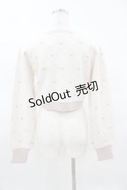 画像2: Princess Melody / パールチョーカーハート柄ニットトップス Free ピンク H-25-03-25-1055-EL-TO-NS-ZH