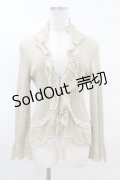 axes femme / ラメフリルボレロ M アイボリー H-25-03-25-1059-AX-TO-NS-ZH
