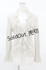 axes femme / ラメフリルボレロ M アイボリー H-25-03-25-1059-AX-TO-NS-ZH
