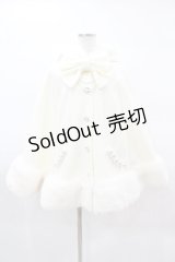 Princess Melody / リボン付きボリュームファーフードケープコート Free オフ H-25-03-25-1060-EL-CO-NS-ZH