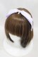 画像1: Angelic Pretty / SheerドットMichelleカチューシャ  ラベンダー H-25-03-25-1011-AP-AC-NS-ZH (1)
