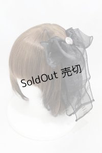 Riu / Ribbon barrette  ブラック H-25-03-25-1012-0-AC-NS-ZH