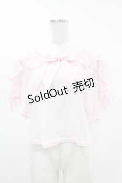 画像1: Angelic Pretty / エンジェルボレロカットソー Free ピンク H-25-03-25-1024-AP-TO-NS-ZH