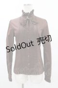 Victorian maiden / レースリボン付スタンドカラーブラウス Free ブラウン H-25-03-25-1028-CL-BL-NS-ZH