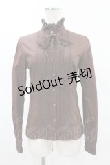 Victorian maiden / レースリボン付スタンドカラーブラウス Free ブラウン H-25-03-25-1028-CL-BL-NS-ZH