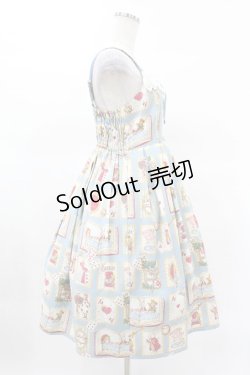 画像3: Shirley Temple / アリス絵本プリントジャンパースカート（Ladies） Free サックス H-25-03-25-1030-ET-OP-NS-ZH