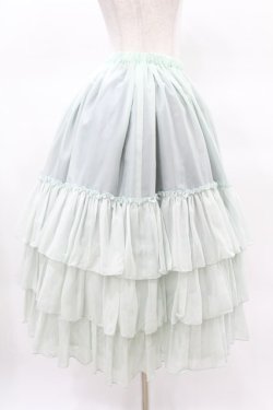 画像3: Victorian maiden / ロングシフォンアンダースカート Free ミント H-25-03-25-1032-CL-SK-NS-ZH