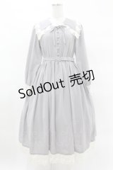 an another angelus / レース使いビッグカラーロングワンピース Free BLUE GRAY H-25-03-25-1033-CA-OP-NS-ZH