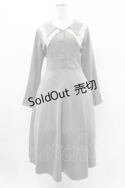 画像1: an another angelus / カットワークダブル衿ワンピース Free GREEN H-25-03-25-1034-CA-OP-NS-ZH