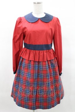 画像1: ネバアランド / バーム・クーヘンワンピース  赤 H-25-03-25-008-LO-OP-KB-ZH