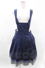 Jane Marple / Vintage marine tablier skirt M ネイビー H-25-03-25-016-JM-SK-KB-ZH