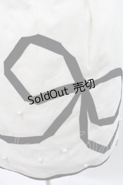 画像3: Jane Marple / パールリボンスカート  オフ×ブラック H-25-03-25-022-JM-SK-KB-ZT258