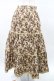画像2: Jane Marple Dans Le Salon / Roman Rose peasant skirt  ocher×light beige H-25-03-25-027-JM-SK-KB-ZT410 (2)