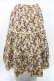 画像3: Jane Marple Dans Le Salon / Roman Rose peasant skirt  ocher×light beige H-25-03-25-027-JM-SK-KB-ZT410 (3)