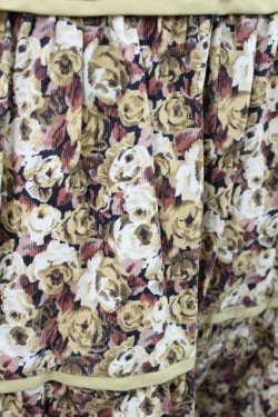 画像4: Jane Marple Dans Le Salon / Roman Rose peasant skirt  ocher×light beige H-25-03-25-027-JM-SK-KB-ZT410